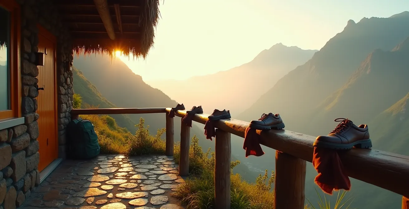 Gîte de montagne dans les hauts de La Réunion avec équipements pour randonneurs